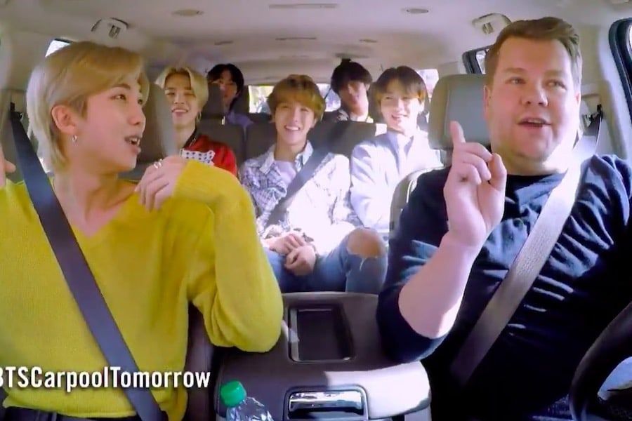 BTS Carpool Karaoke With James Corden Tonight