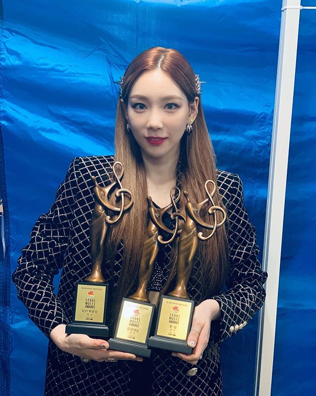 Taeyeon Won Her First Solo Daesang At The 29th Seoul Music Awards