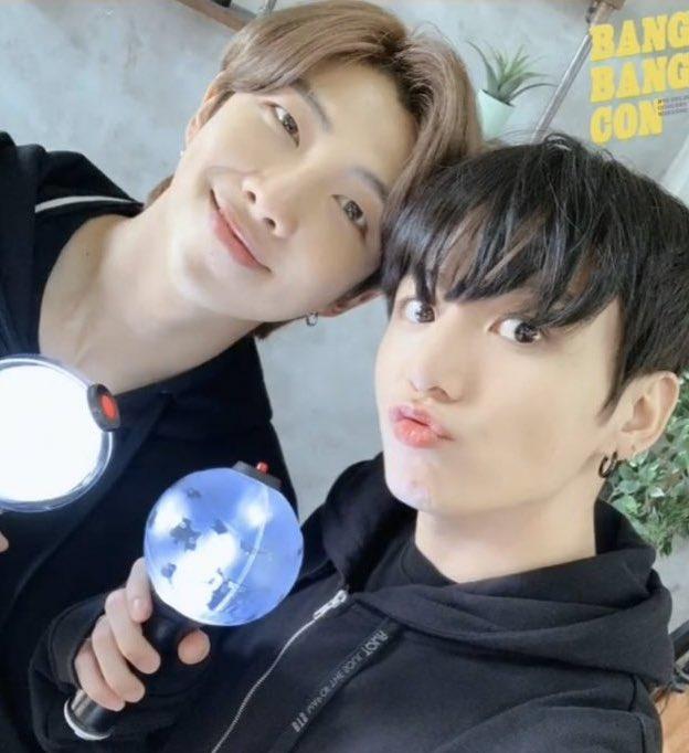 bts-rm-and-jungkook-show-their-excitement-for-bang-bang-con-by-posing-for-the-most-adorable-selfie