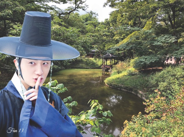 Jung Il Woo at Changdeokgung Photo Composite by Fan 13. 4