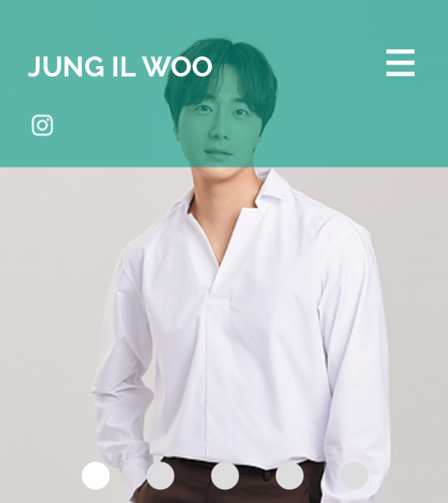 2020 7 14 Jung Il Woo's Website Look is refreshed. 5