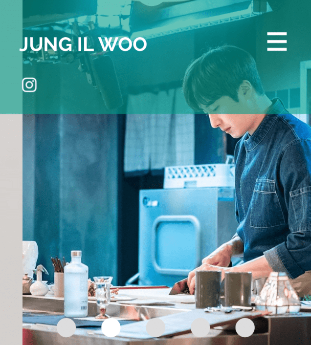 2020 7 14 Jung Il Woo's Website Look is refreshed. 1