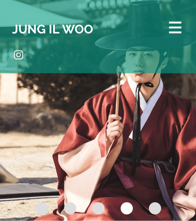 2020 7 14 Jung Il Woo's Website Look is refreshed. 3