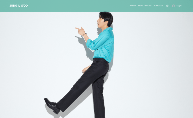 2020 7 14 Jung Il Woo's Website Look is refreshed. Desktop Version. 5