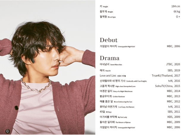 2020 7 14 Jung Il Woo's Website Look is refreshed. Desktop Version. Profile. 2