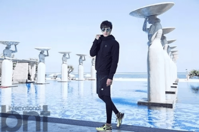 2014 11 Jung Il-woo in Bali Photo Shoot for BNT International. More with Logo 12