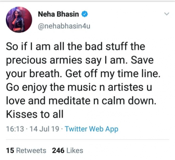 Neha Bhasin Who Accused BTS of 