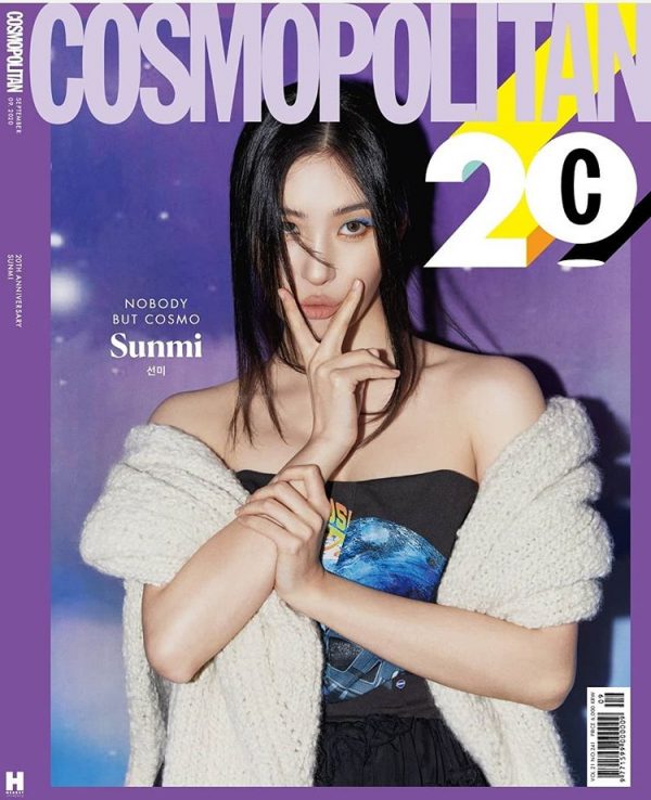 Sunmi Impresses With Shades of Purple on Cosmopolitan’s September Issue
