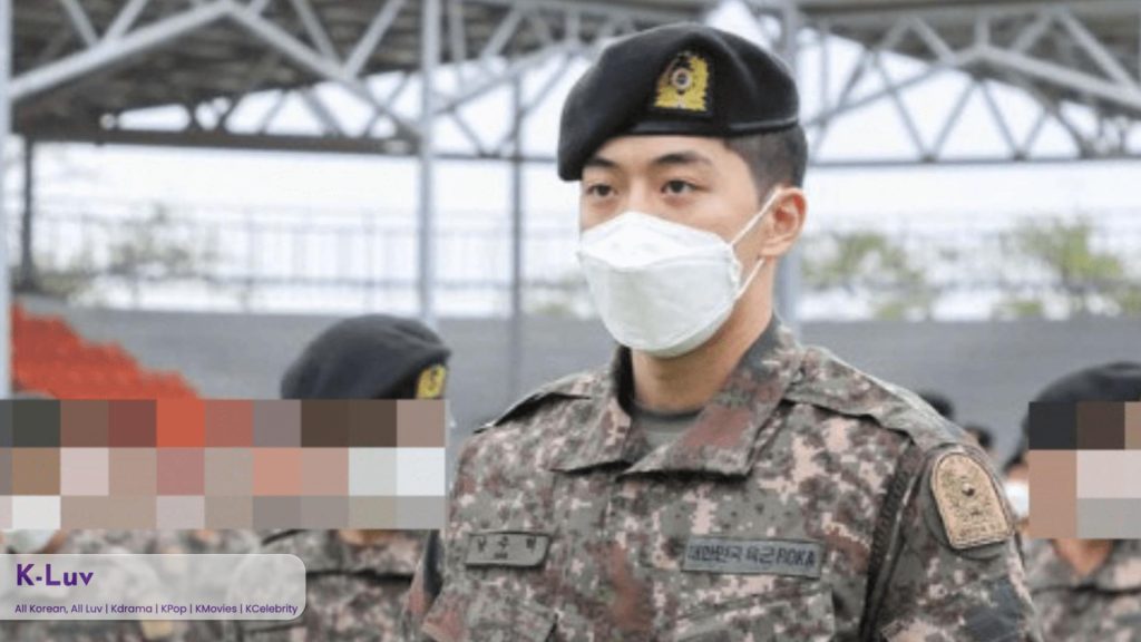 Nam Joo-hyuk during his military service.