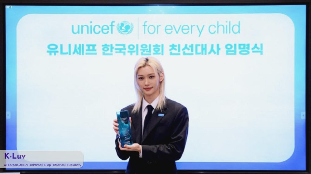 Stray Kids' Felix has been named a Goodwill Ambassador for the UNICEF Korea Committee.